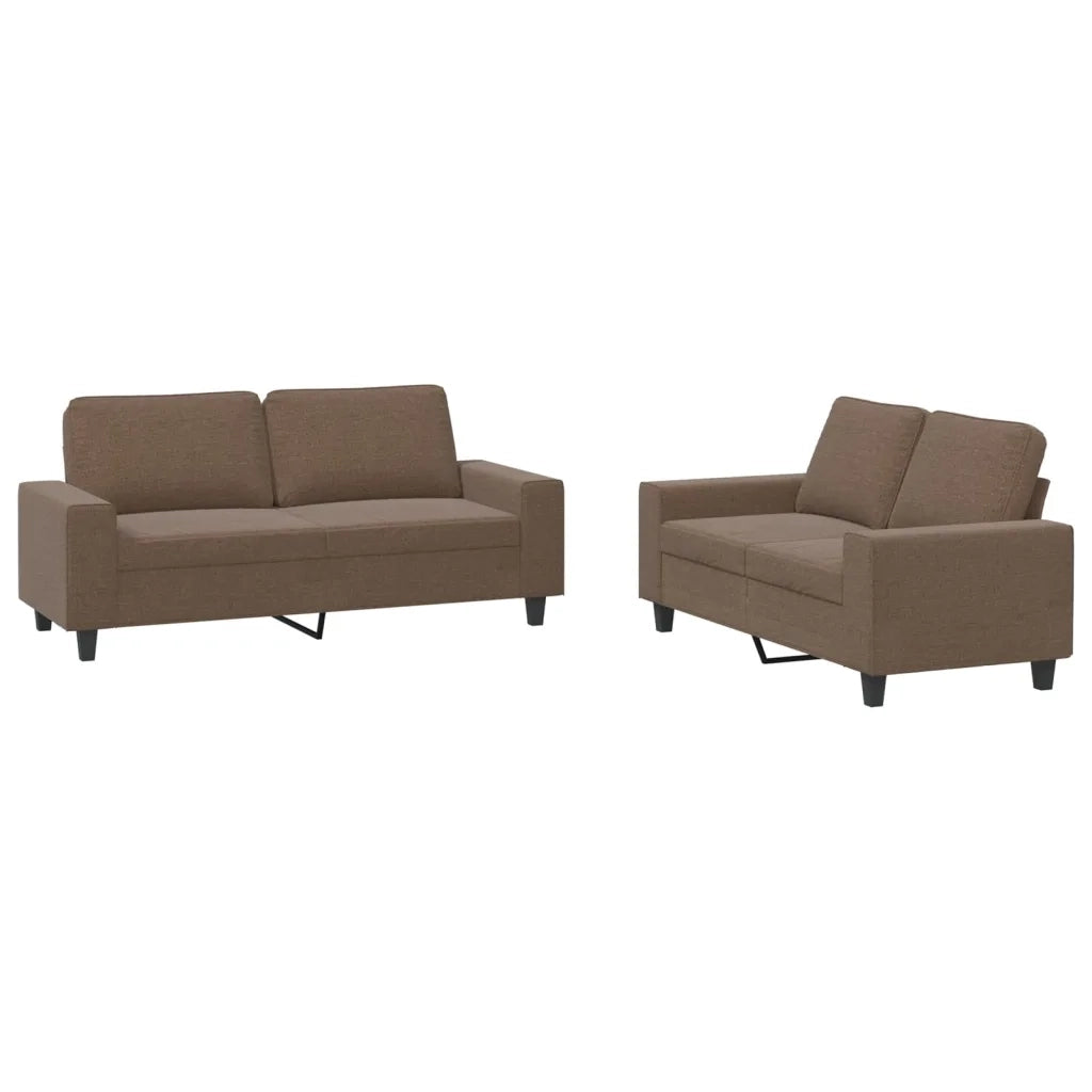 Set di Divani 2 pz Marrone in Tessutocod mxl 131048