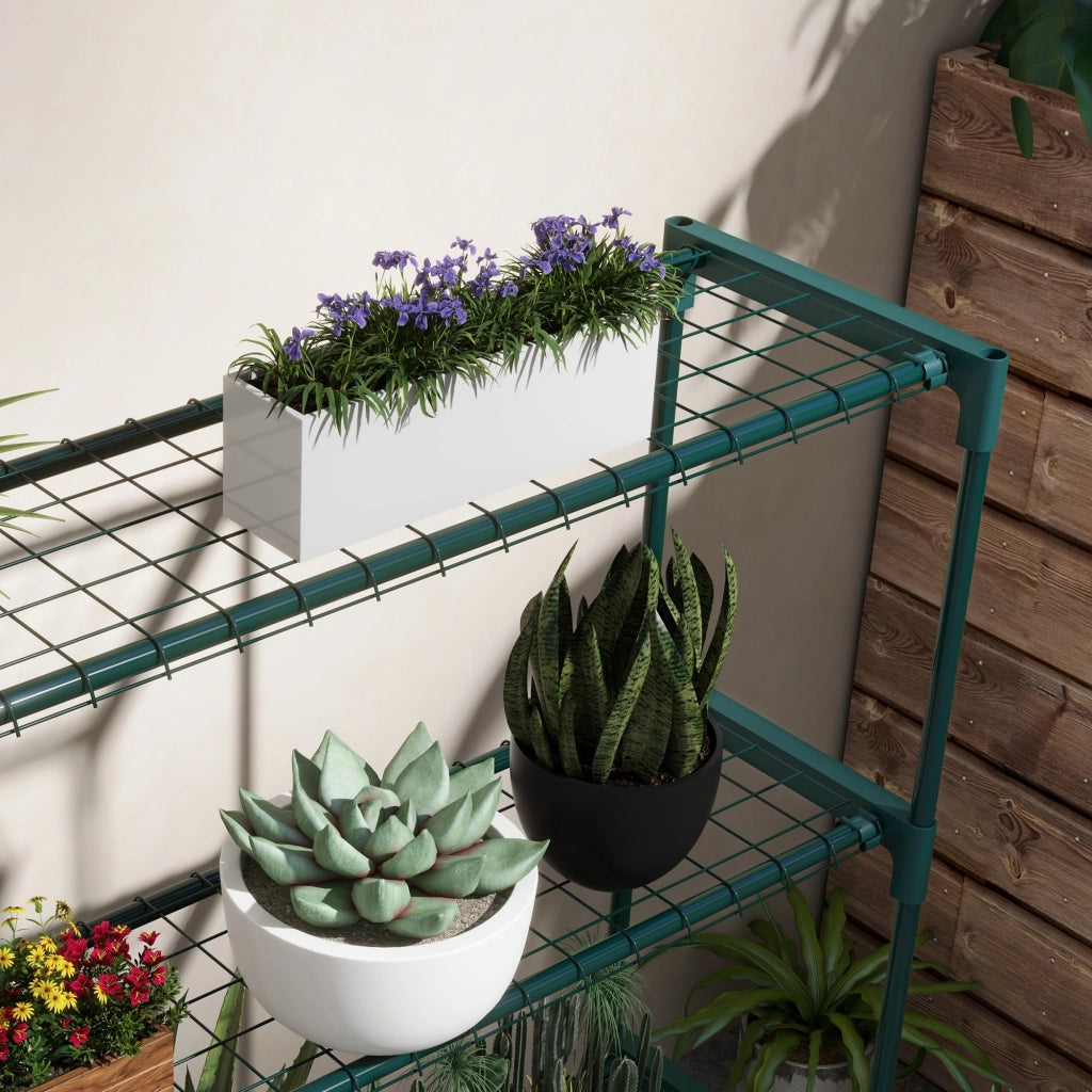 Libreria da piante ¨C Zephmum ¨C 89x28x107, verde scuro