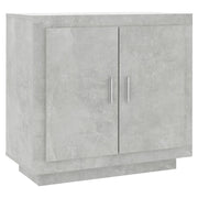 Credenza | Madia | Buffet da pranzo | Armadio da pranzo Grigio Cemento 80x40x75 cm in Legno Compensato