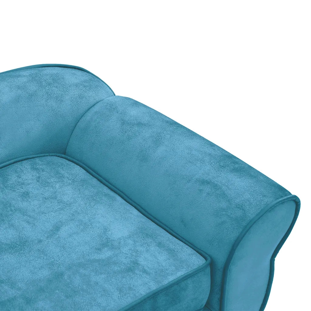 Divano per Cani-Sofa per animali domestici-Divanetto Turchese 72x45x30 cm in Peluche