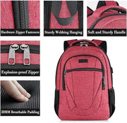 Zaino da viaggio multifunzionale con portaporta laptop e zaino scolastico