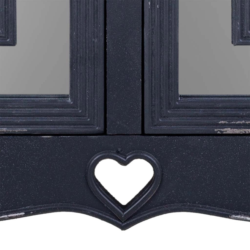Mobile da ingresso in legno nero 83x36x56,5h