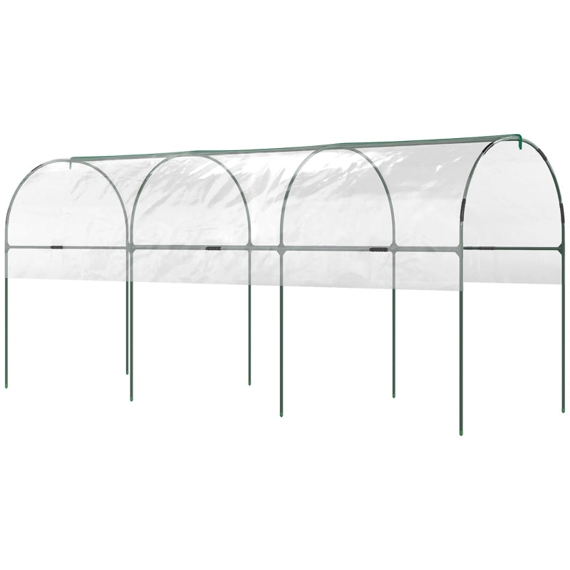 SERRA 400x123x171 cm Acciaio inox Trasparente