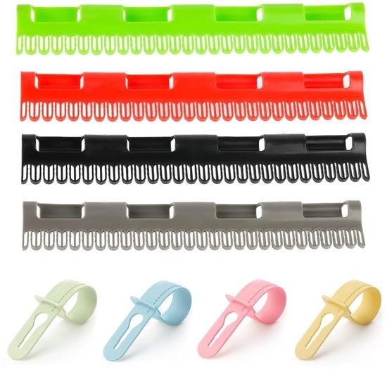 8-houder per calzini per appendiabito, asciugacalzini, asciugatrice, con 4 ganci con chiusura a spillo antiscivolo e impermeabili, per calzini, intimo e piccoli capi di abbigliamento (quattro colori)