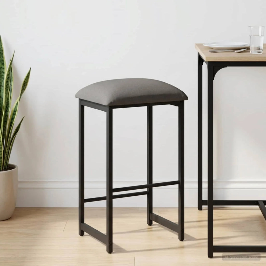 Sgabello da bar Grigio Scuro 40 x 32 x 74 cm 8006219
