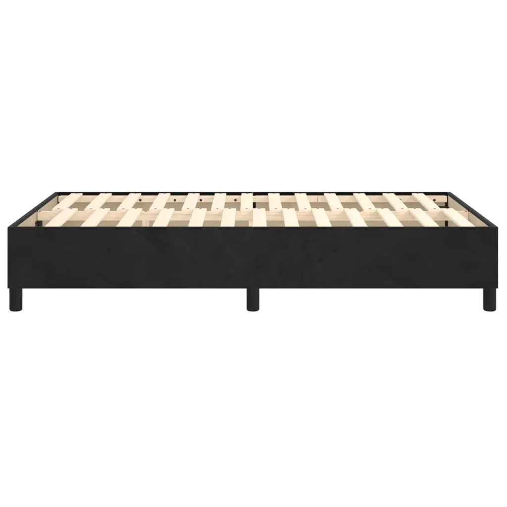 Letto matrimoniale | Letto per adulti | Struttura Letto a Rete a Molle Nero 120x200 cm Velluto