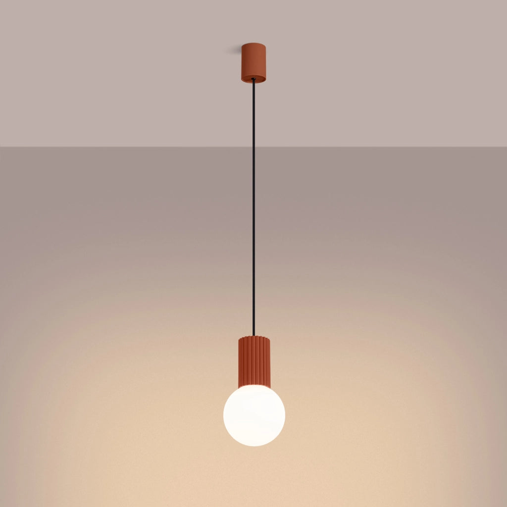 Lampada sospensione SFERA Pure Lume rosso/bianco G9 8W