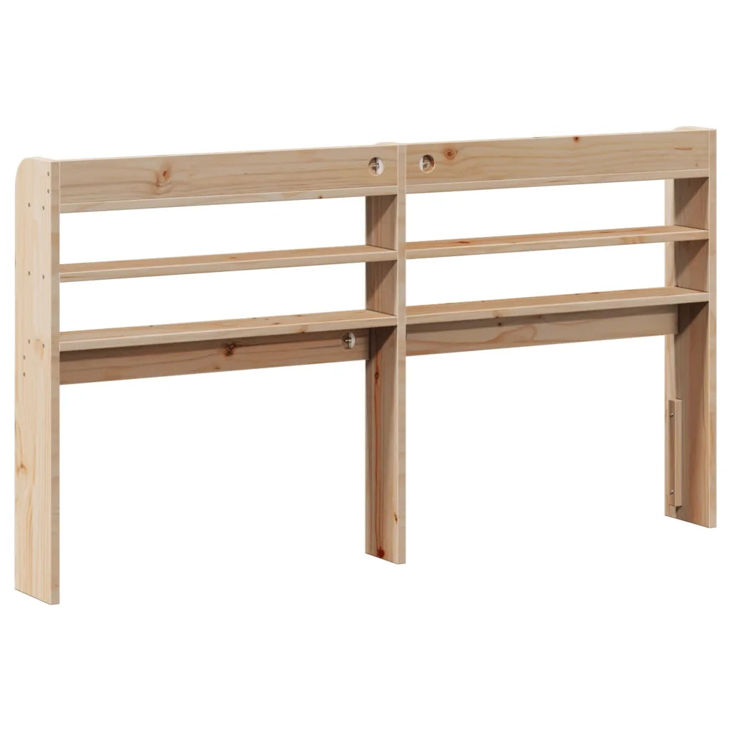 Testiera con Ripiani-Testata contenitore 150 cm in Legno Massello di Pino 532703