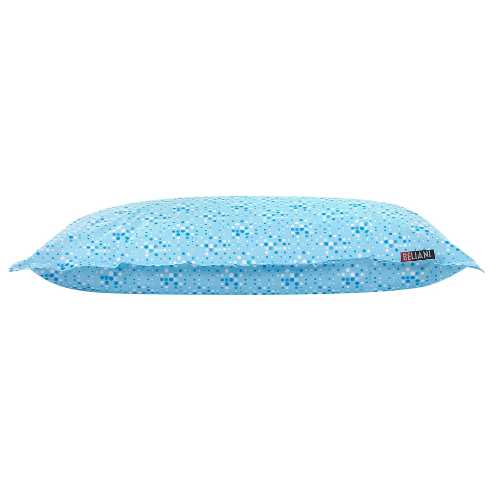 Beanbag grande con motivo a pois blu per distendersi con zip gigante Beanbag