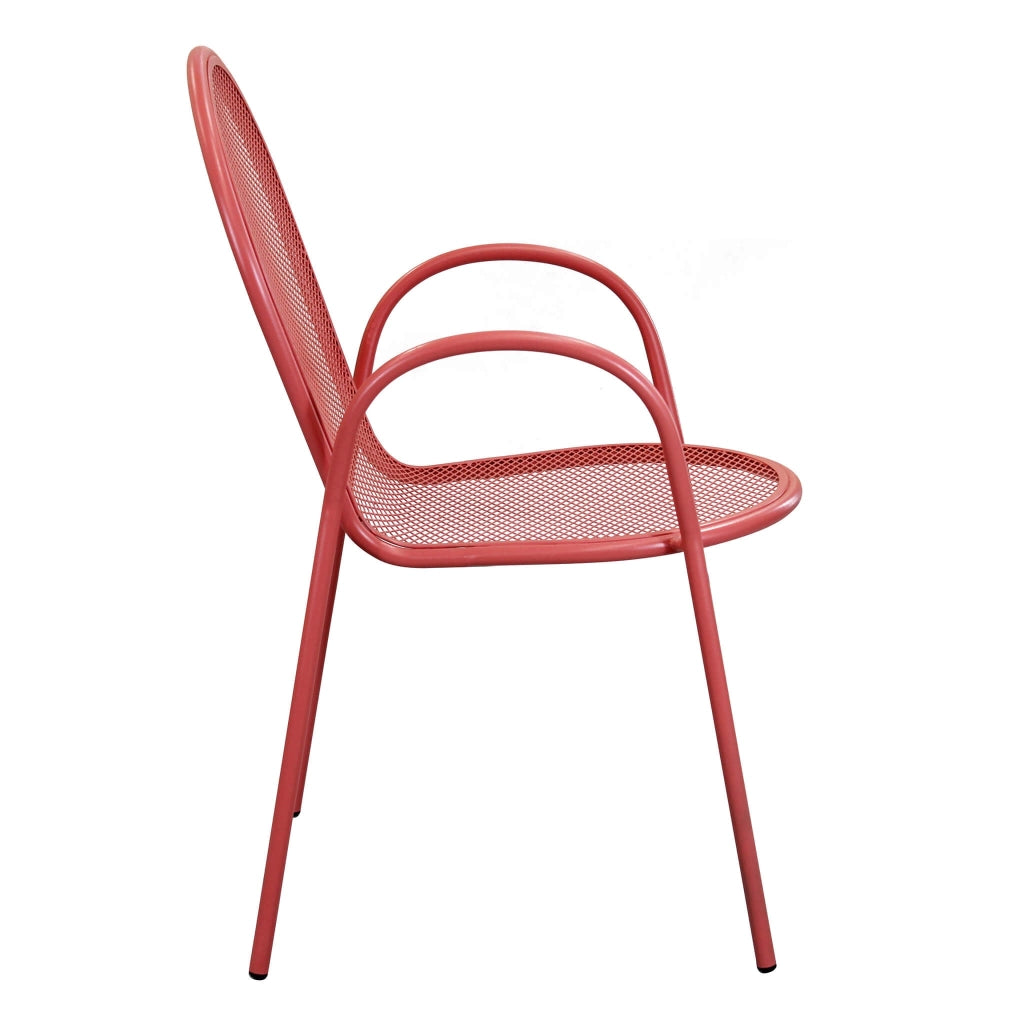 Poltrona da Giardino Impilabile in Acciaio cm 51x61x90 - JOEL
