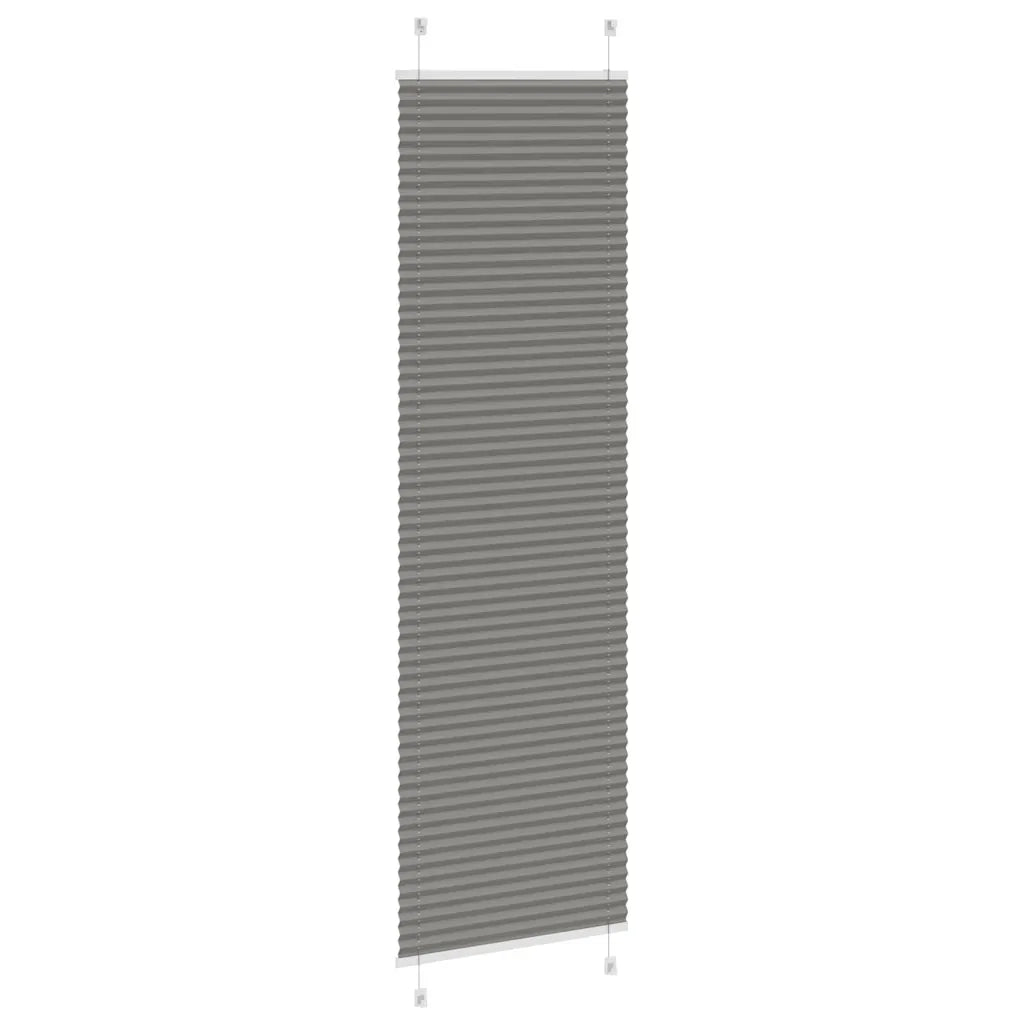 Tenda Plissettata Antracite 55x200 cm Larghezza Tessuto 54,4 cm 4015100