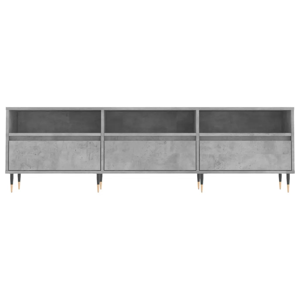 Mobile TV Grigio Cemento 150x30x44,5 cm Legno Multistrato 831264