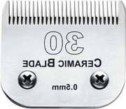 Scheermessen per animali domestici da 30# - Lamina ceramica e acciaio inox (10# 15 mm)