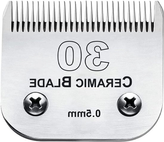 Scheermessen per animali domestici da 30# - Lamina ceramica e acciaio inox (10# 15 mm)