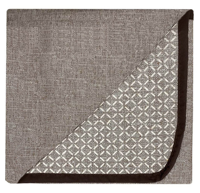 Copridivano in Poliestere con Penisola Destra Seduta 240 cm Marrone