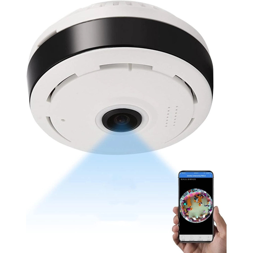 Trade Shop - Videocamera Telecamera Panoramica A 360 Wifi Ip Video Sorveglianza Eye S 3.0mp -