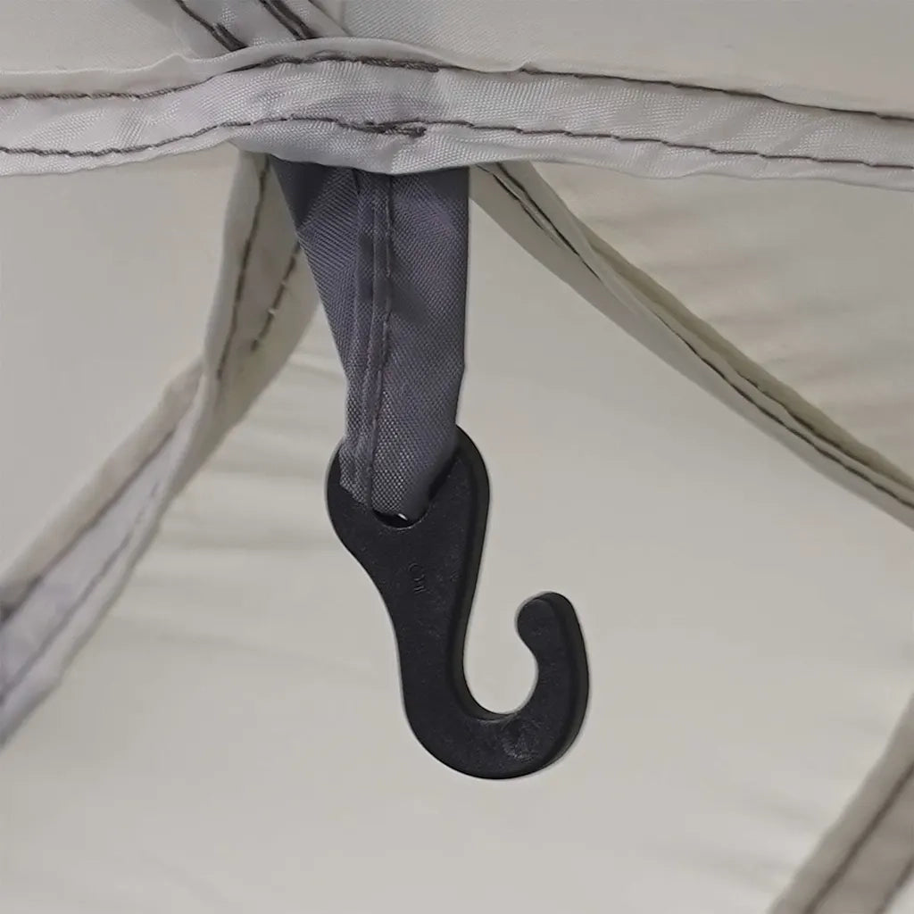 Tenda da piscina con Patta Rimovibile&Pareti in Rete 670x590 cm