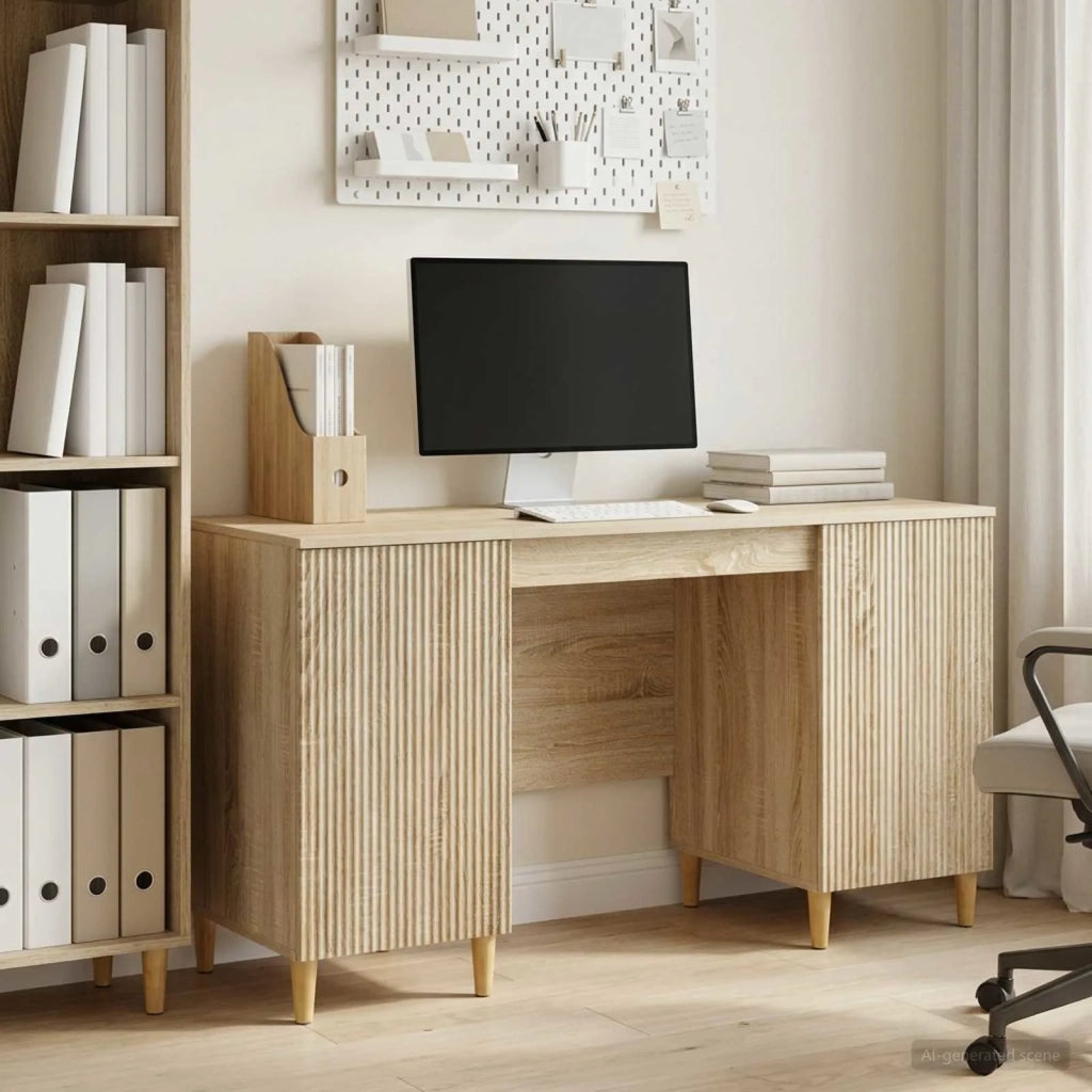 Scrivania Rovere Sonoma 142,5 x 50 x 75 cm Legno ingegnerizzato 3414596