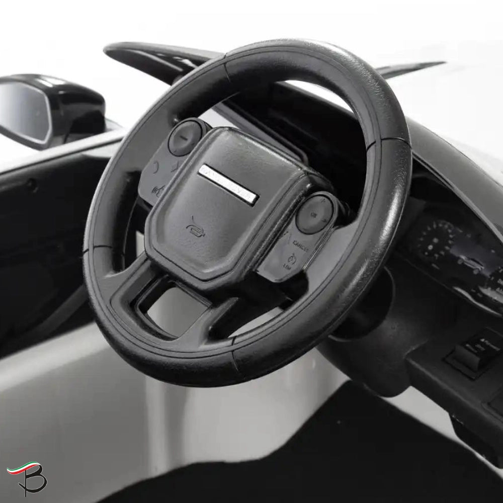 Auto Elettrica Macchina per Bambini LAND ROVER EVOQUE 12V con Monitor 4" Lettore Mp3 -Bianco