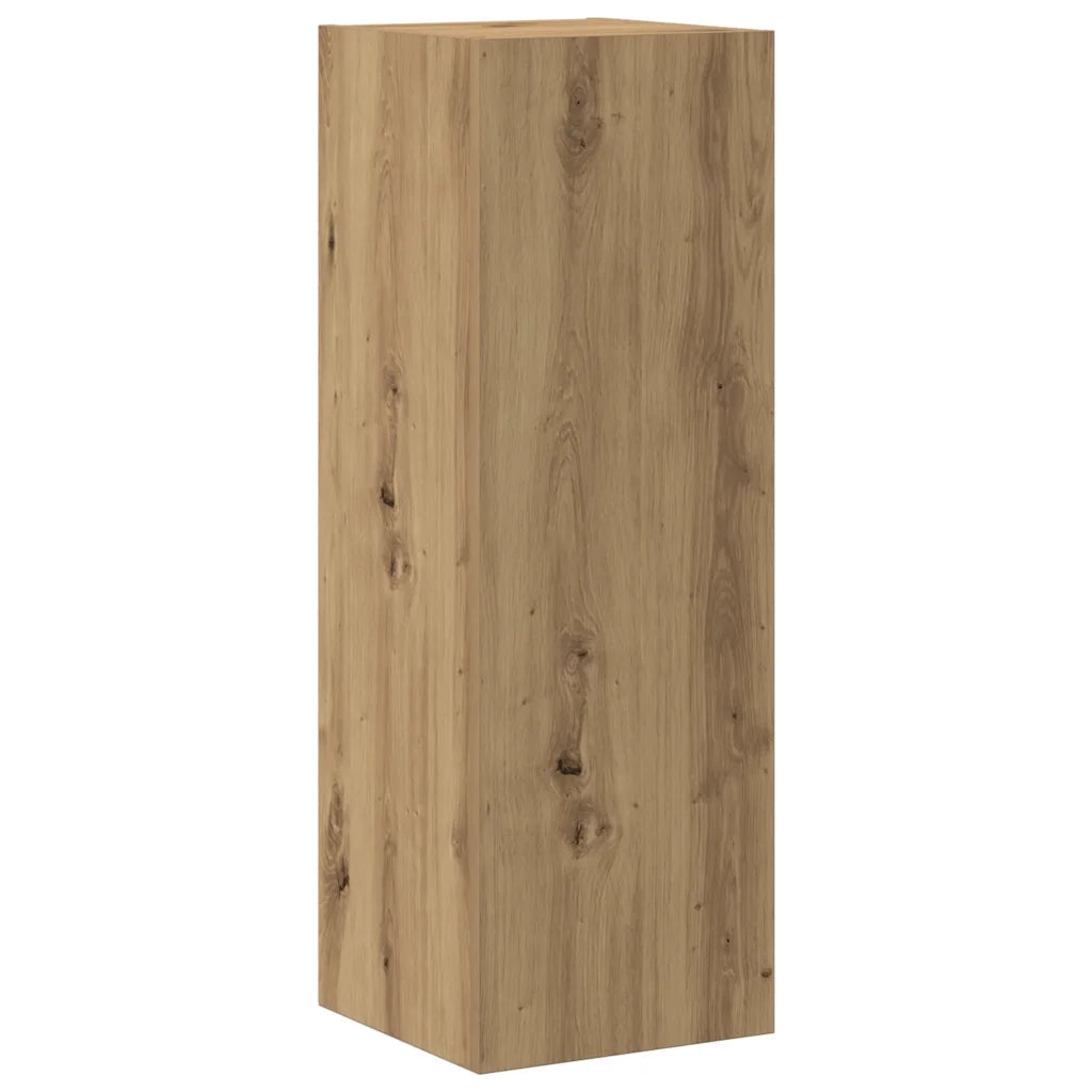 Set Mobile TV 8 pz Montato a Parete Rovere in Legno Multistrato 3328954