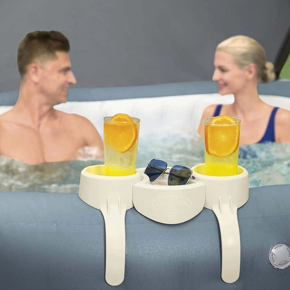 Vassoio Porta Bicchieri per Vasca Piscina Idromassaggio Gonfiabile in Plastica