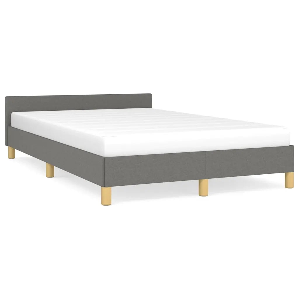 Giroletto senza Materasso-Struttura Letto Grigio Scuro 120x200 cm Tessuto 531191