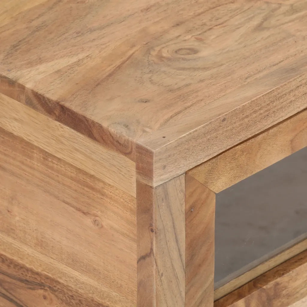 Tavolino da salotto | Tavolino da caff¨¨ | Tavolino da Soggiorno 90x60x40 cm in Legno Massello di Acacia