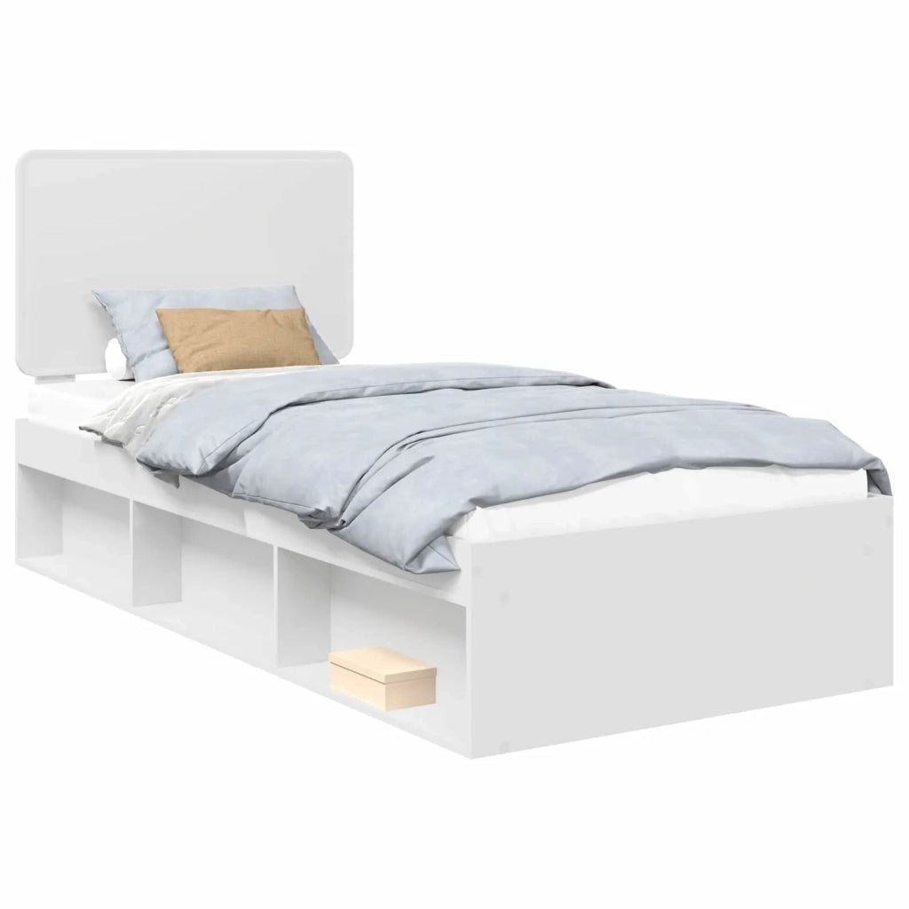 Struttura del letto Bianco 90 x 200 cm Pino massello 3412533