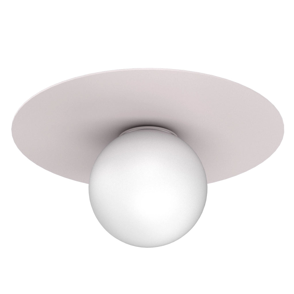 Plafoniera decorativa Flat 1xE27 bianca cashmere Luminex