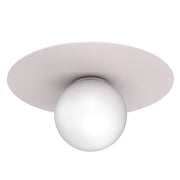 Plafoniera decorativa Flat 1xE27 bianca cashmere Luminex