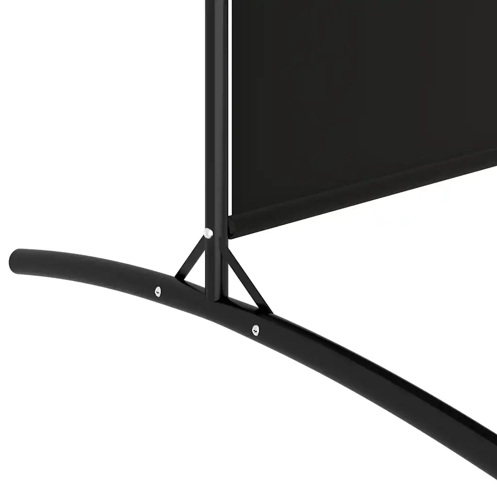 Divisorio Ambienti | Divider per stanze | Paravento a 4 Pannelli Nero 698x180 cm in Tessuto