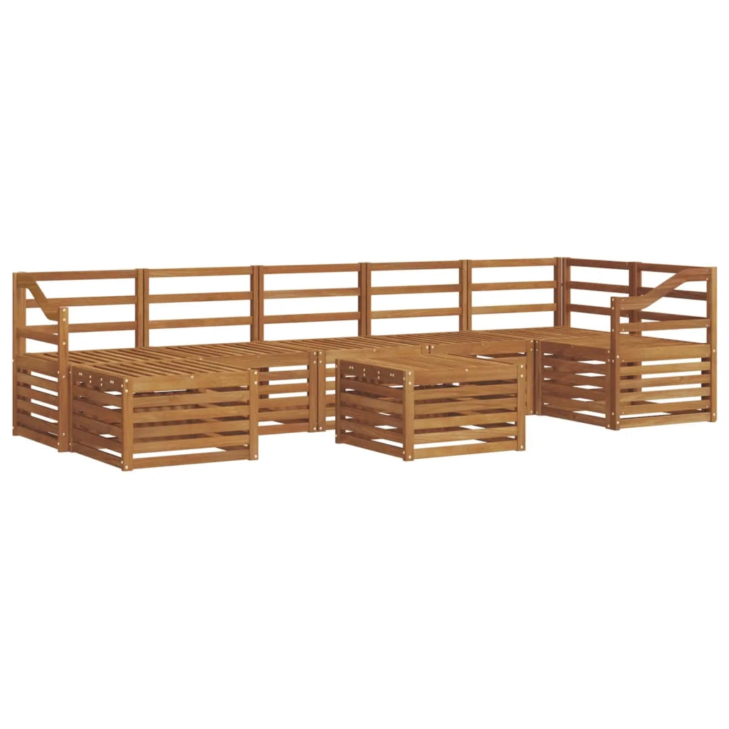 Set di divani da esterno 8 pcs Naturale
