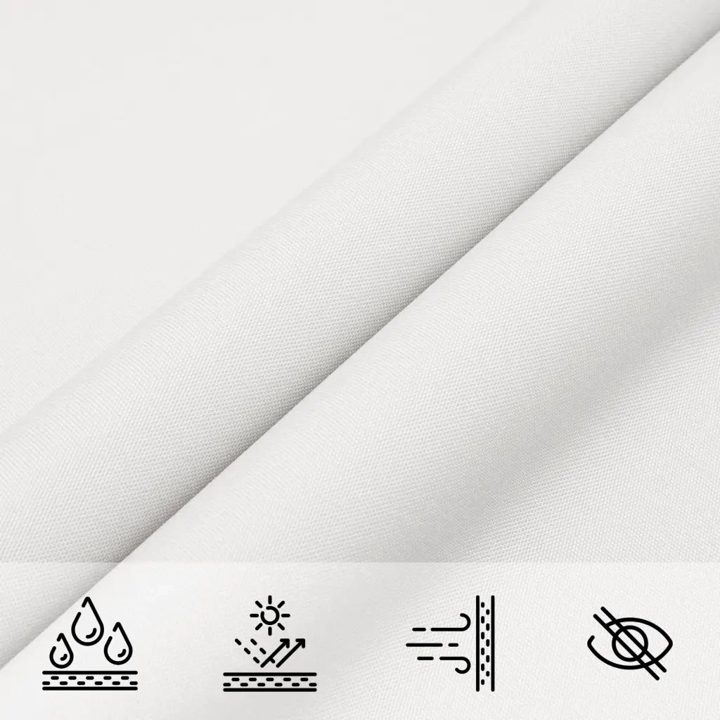 Parasole a Vela Oxford Triangolare 3x4x5 m Bianco 135283