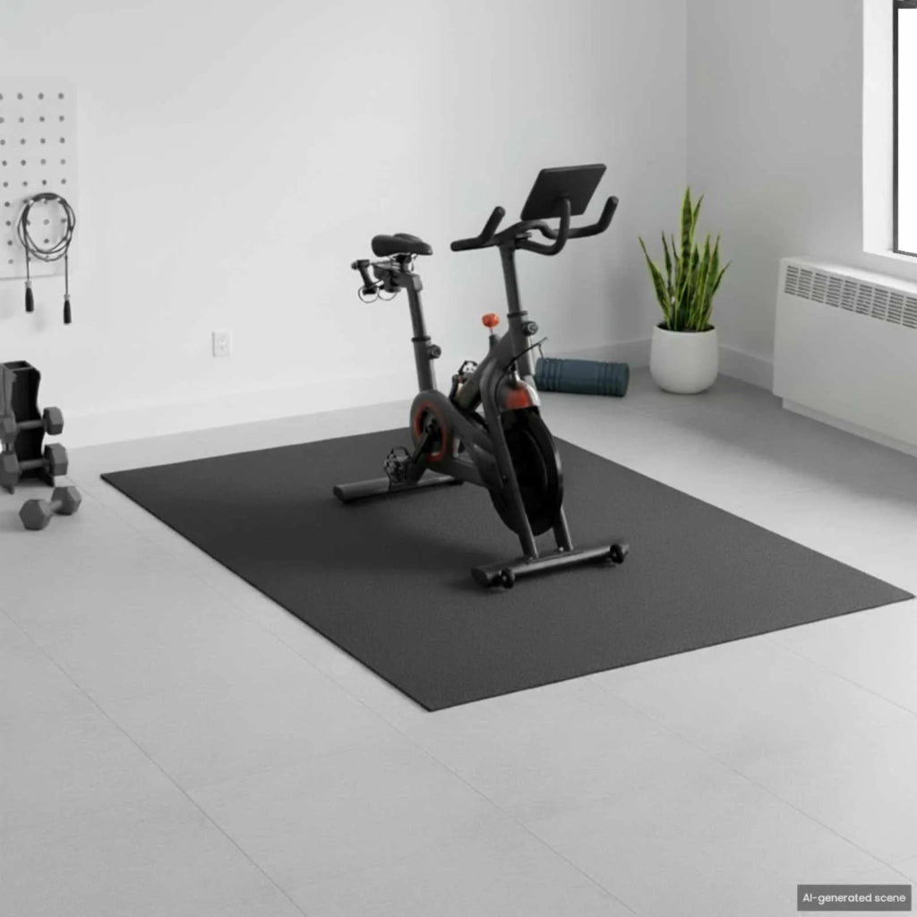 Tappetino di Protezione Sportiva Nero 213 x 152 x 0,6 cm 42029497