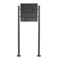 Set Cassetta postale V14 e Telaio di supporto per montaggio a terra, antracite