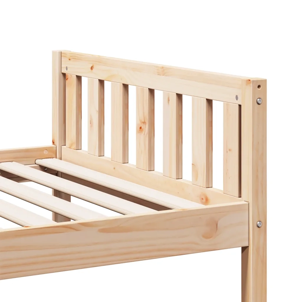 Letto per Bambini senza Materasso 80x200 cm Legno Massello Pino