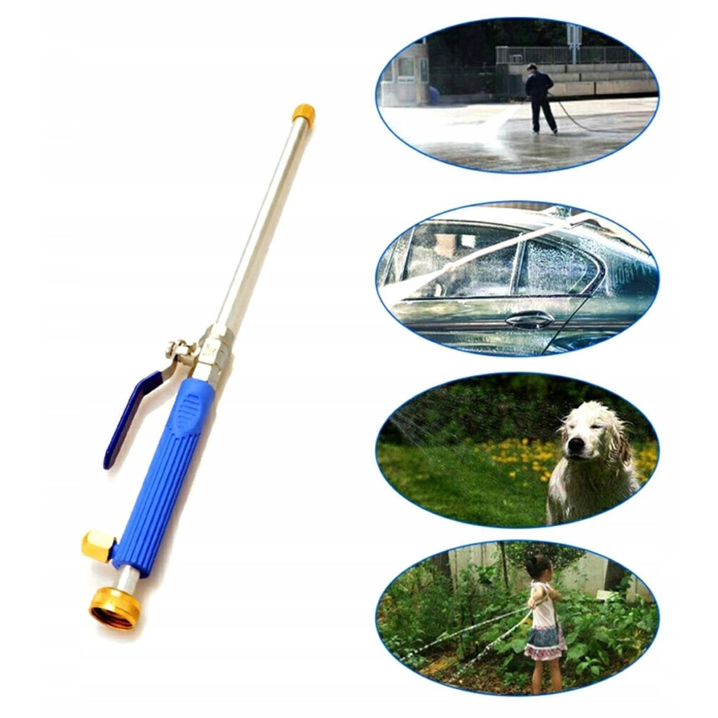 Lancia a Pressione per Tubo da Giardino 3/4" SET4 – Alluminio, 3 Ugelli, 25 Bar | Distanza 15m