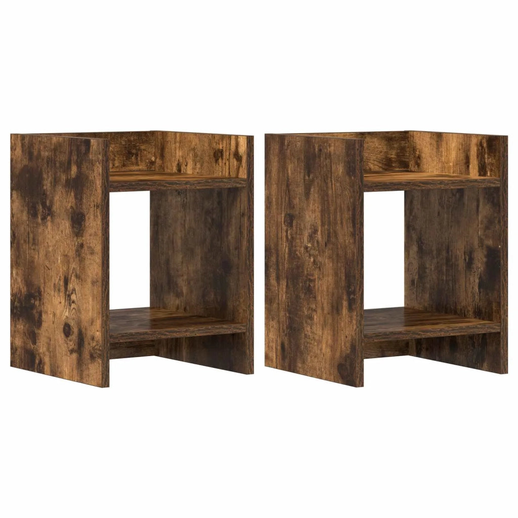 Supporto per piante 2 pcs Quercia Affumicata 30 x 30 x 40 cm 899619