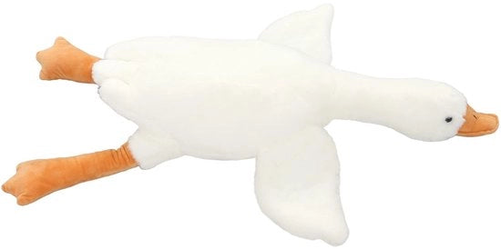 Animale Plush 50 cm - Anatra/ Oca - Soffice/ Carino - Cuscino/ Cuddorosso - Multifunzionale - Per Bambini/ Adulti - Cuddorosso Animale