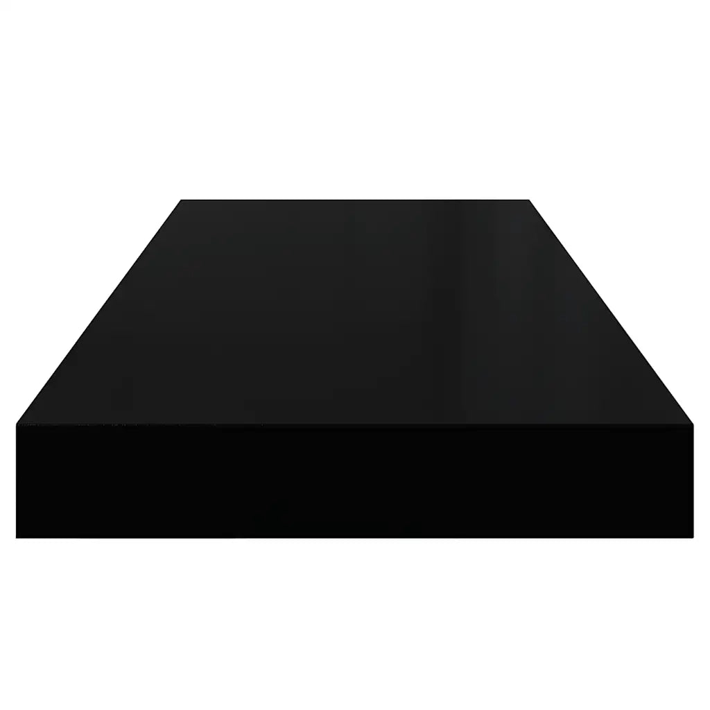 Scaffale a parete | Ripiano a parete | Mensola a parete Nero 60x23,5x3,8 cm in MDF