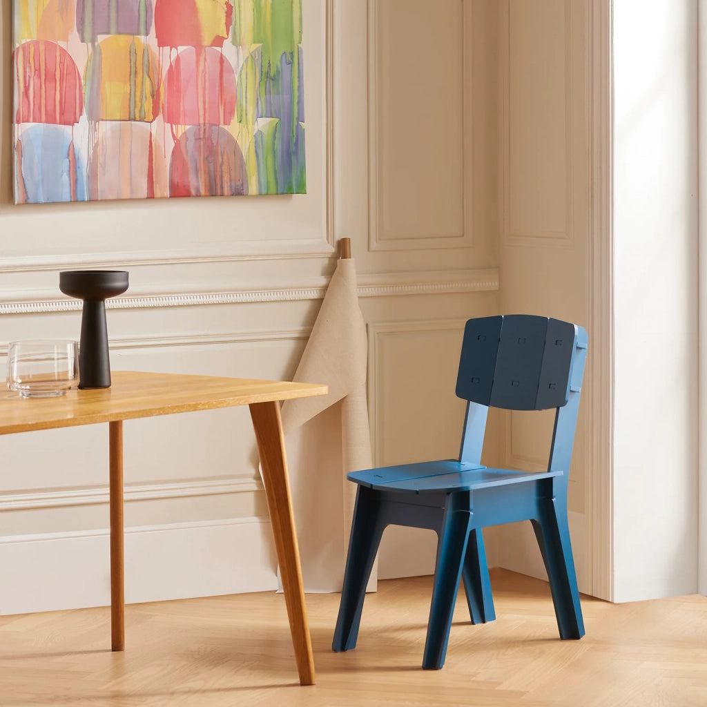 Sedia Da Cucina Con Schienale Sedia Da Bar Sgabello Blu 60x44x86cm HFST01-B