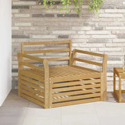 Divano da esterno Legno di Acacia Massello Bianco 3439136