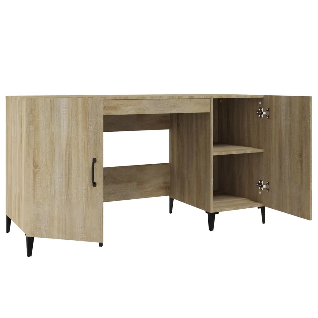 Scrivania Rovere Sonoma 140x50x75 cm in Legno Multistrato 812774