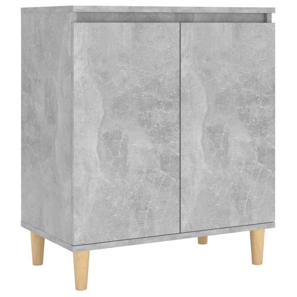 Credenza | Madia | Buffet da pranzo | Armadio da pranzo Gambe Massello Grigio Cemento 60x35x70cm Multistrato
