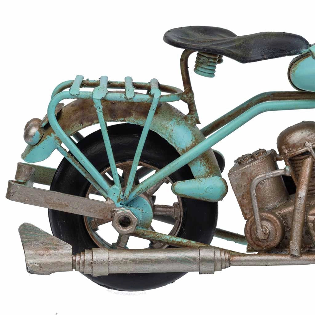 Moto metallo blu 19.5x8x11.5h cm