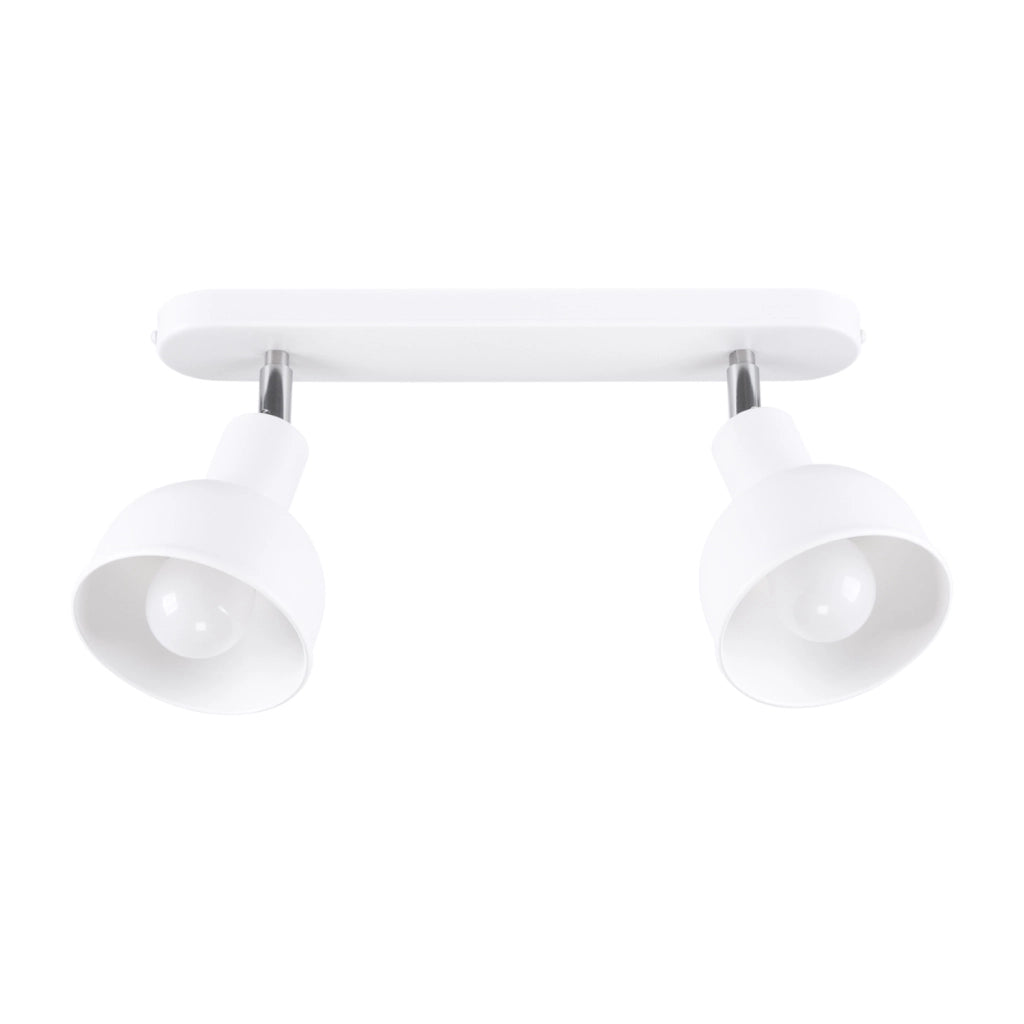 Faretto soffitto minimal doppio bianco 2xE27 Pure Lume