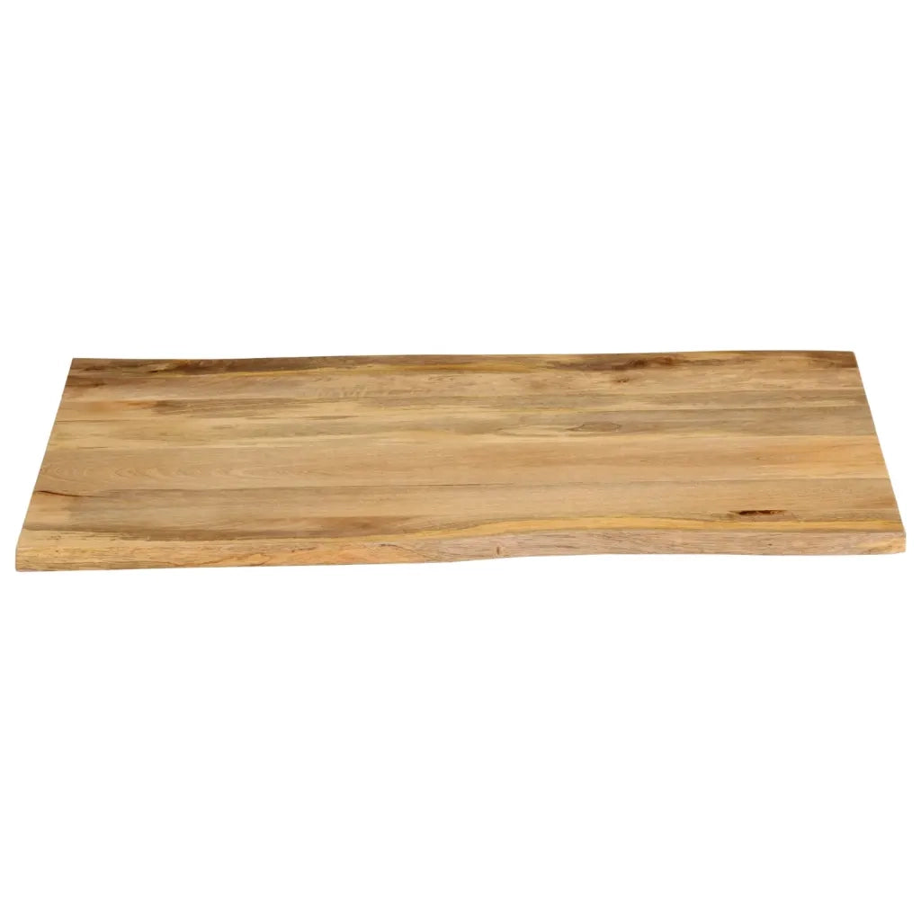 Piano per Tavolo 90x80x3,8cm Bordi Vivi in Legno Massello Mango 370747