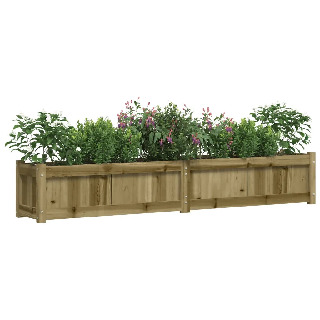 Fioriera da Giardino 180x31x31 cm in Legno di Pino Impregnato 837502