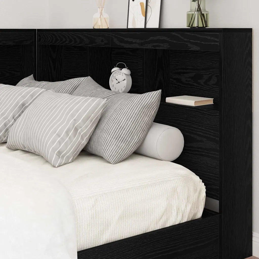 Testata contenitore Rovere Nero 120 cm Legno multistrato 3335478