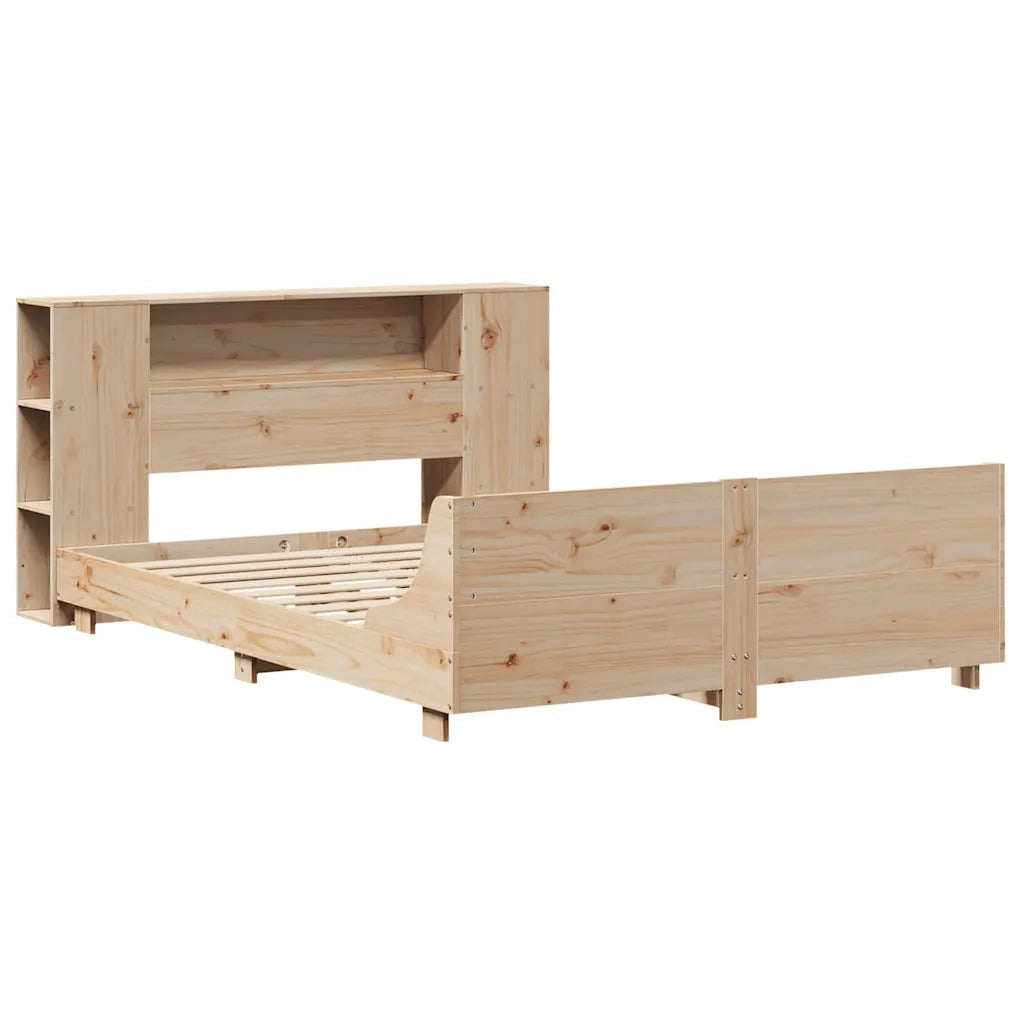 Letto senza Materasso 140x190 cm in Legno Massello di Pino 3323656